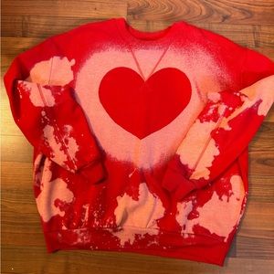 Valentine’s Day HEART sweatshirt. Light weight.
